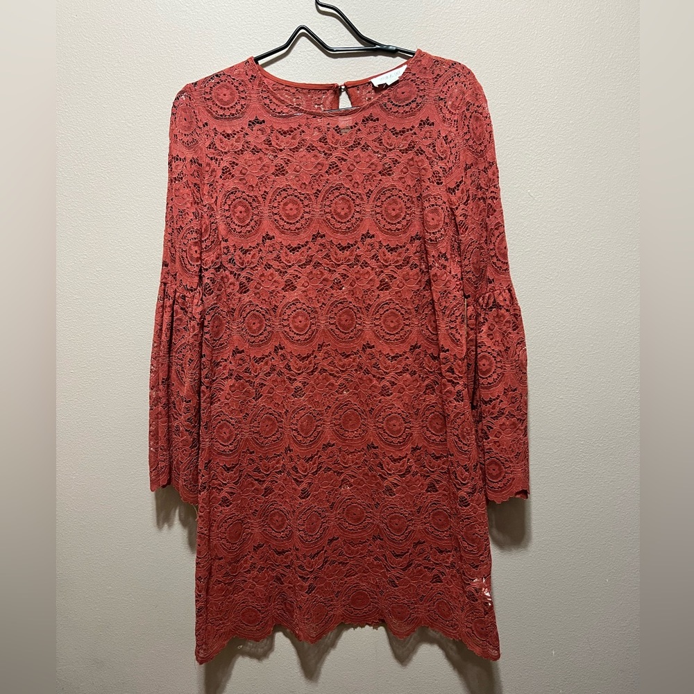Lace Bell Sleeve Dress